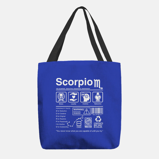 Scorpio Label-None-Basic Tote-Bag-DrMonekers