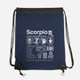 Scorpio Label-None-Drawstring-Bag-DrMonekers