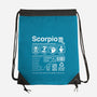 Scorpio Label-None-Drawstring-Bag-DrMonekers