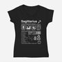 Sagittarius Label-Womens-V-Neck-Tee-DrMonekers
