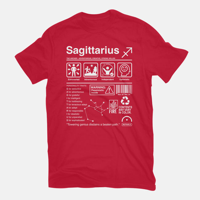 Sagittarius Label-Unisex-Basic-Tee-DrMonekers