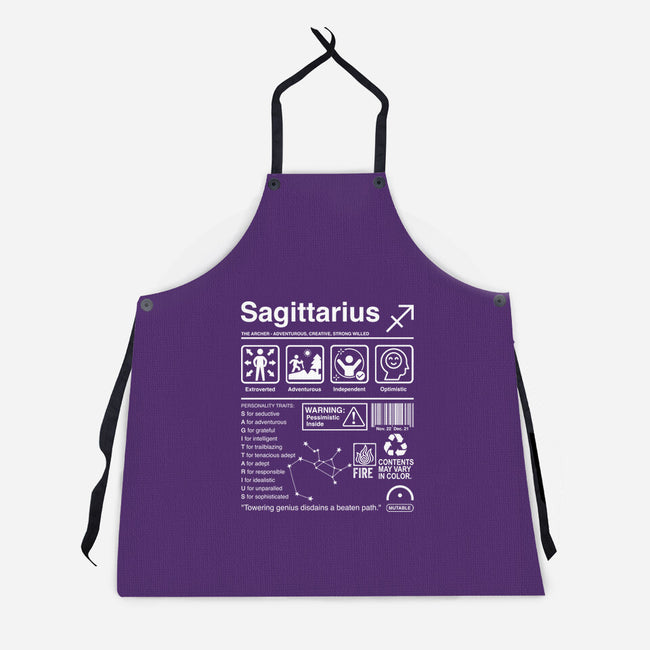 Sagittarius Label-Unisex-Kitchen-Apron-DrMonekers