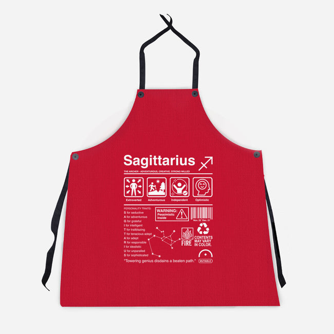 Sagittarius Label-Unisex-Kitchen-Apron-DrMonekers