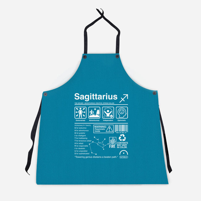 Sagittarius Label-Unisex-Kitchen-Apron-DrMonekers