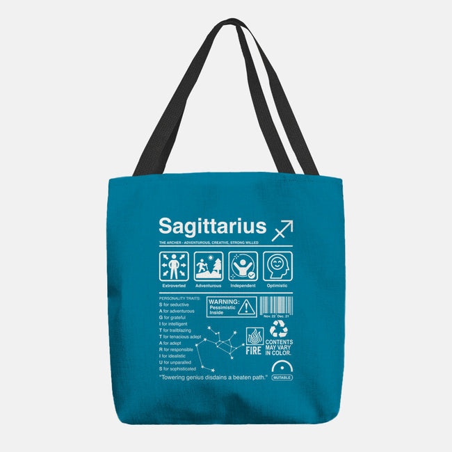 Sagittarius Label-None-Basic Tote-Bag-DrMonekers