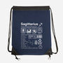 Sagittarius Label-None-Drawstring-Bag-DrMonekers