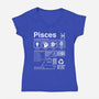 Pisces Label-Womens-V-Neck-Tee-DrMonekers