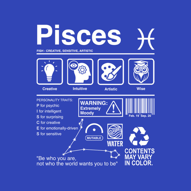 Pisces Label-None-Basic Tote-Bag-DrMonekers