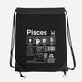 Pisces Label-None-Drawstring-Bag-DrMonekers