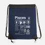 Pisces Label-None-Drawstring-Bag-DrMonekers