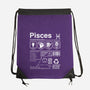 Pisces Label-None-Drawstring-Bag-DrMonekers