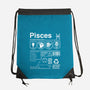 Pisces Label-None-Drawstring-Bag-DrMonekers