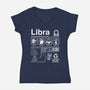 Libra Label-Womens-V-Neck-Tee-DrMonekers