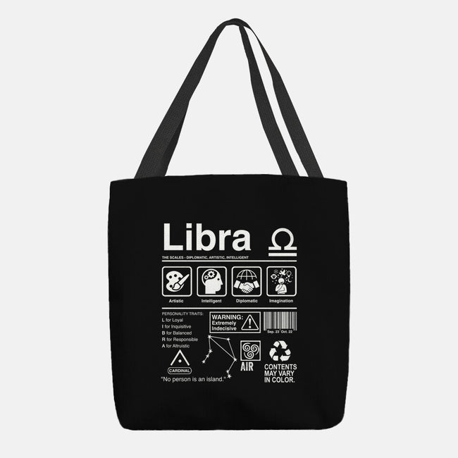 Libra Label-None-Basic Tote-Bag-DrMonekers