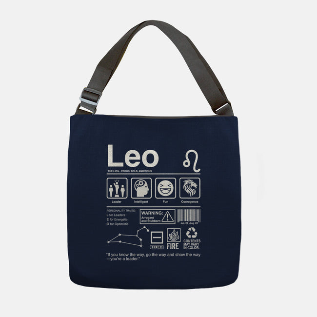 Leo Label-None-Adjustable Tote-Bag-DrMonekers