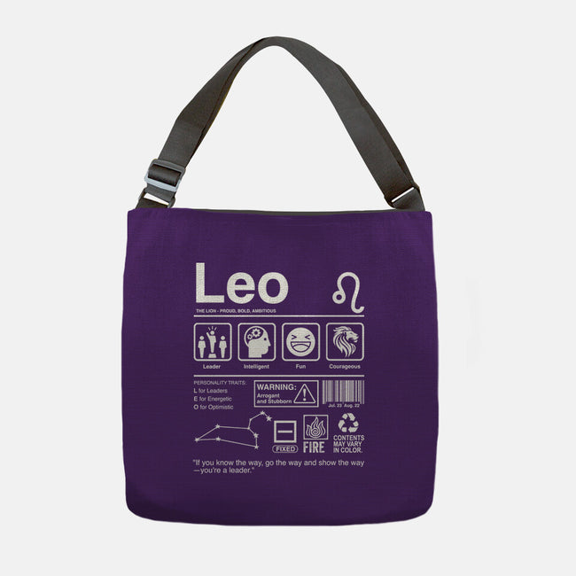 Leo Label-None-Adjustable Tote-Bag-DrMonekers