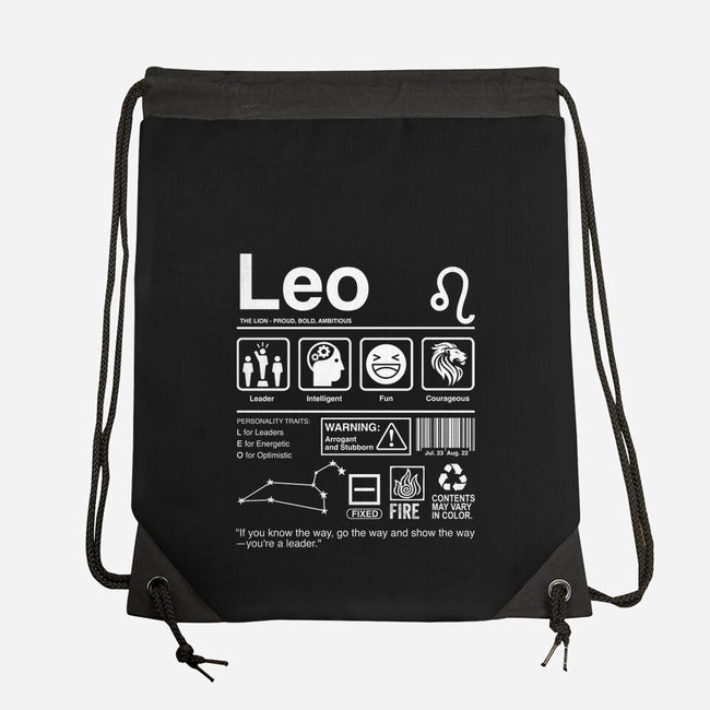 Leo Label-None-Drawstring-Bag-DrMonekers