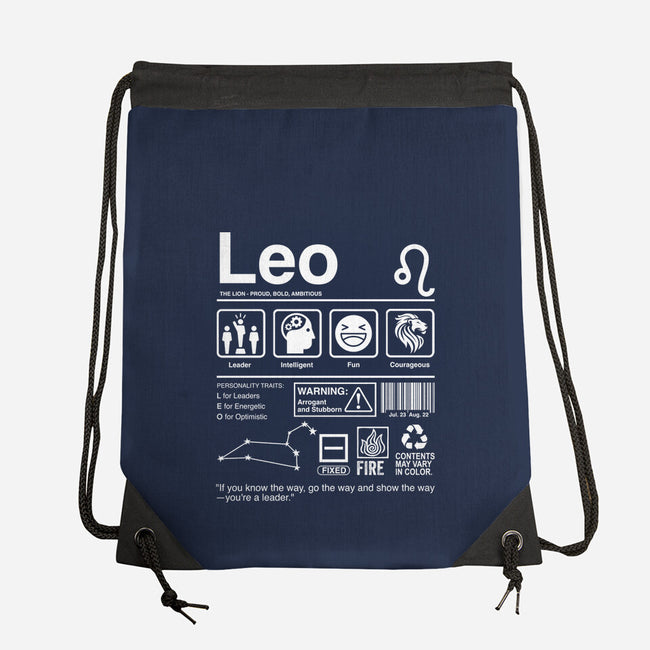 Leo Label-None-Drawstring-Bag-DrMonekers