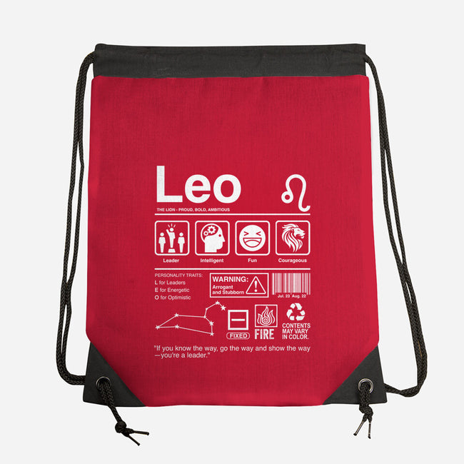 Leo Label-None-Drawstring-Bag-DrMonekers