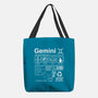 Gemini Label-None-Basic Tote-Bag-DrMonekers