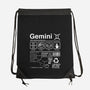 Gemini Label-None-Drawstring-Bag-DrMonekers