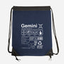 Gemini Label-None-Drawstring-Bag-DrMonekers