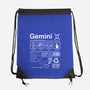 Gemini Label-None-Drawstring-Bag-DrMonekers