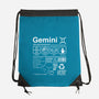 Gemini Label-None-Drawstring-Bag-DrMonekers