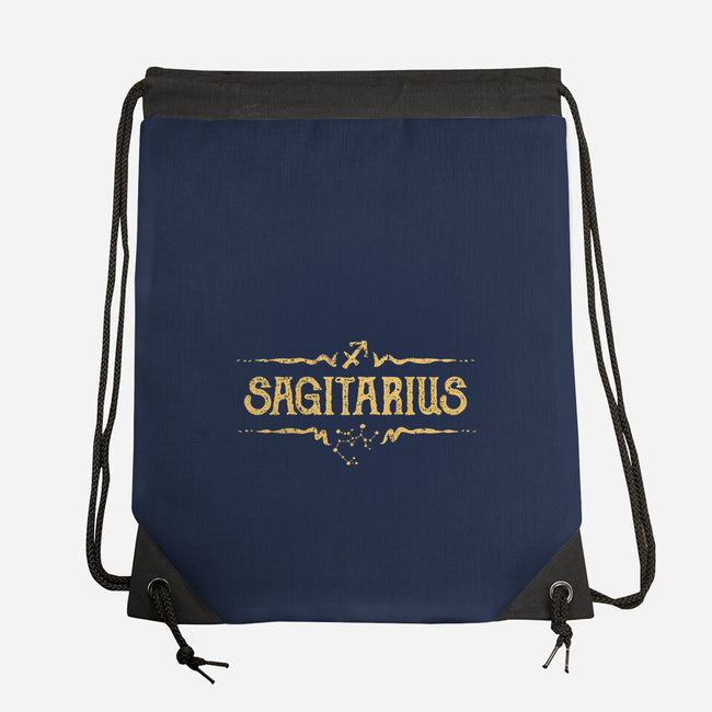 Vintage Sagitarius-None-Drawstring-Bag-kg07