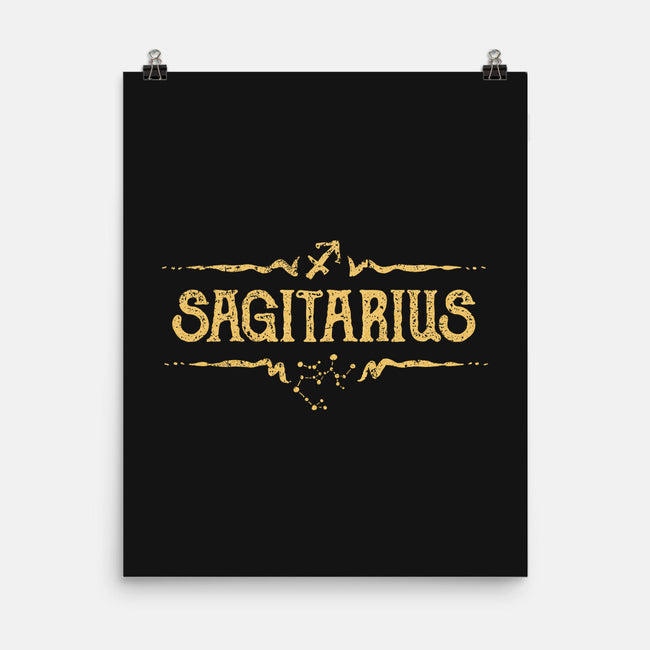 Vintage Sagitarius-None-Matte-Poster-kg07