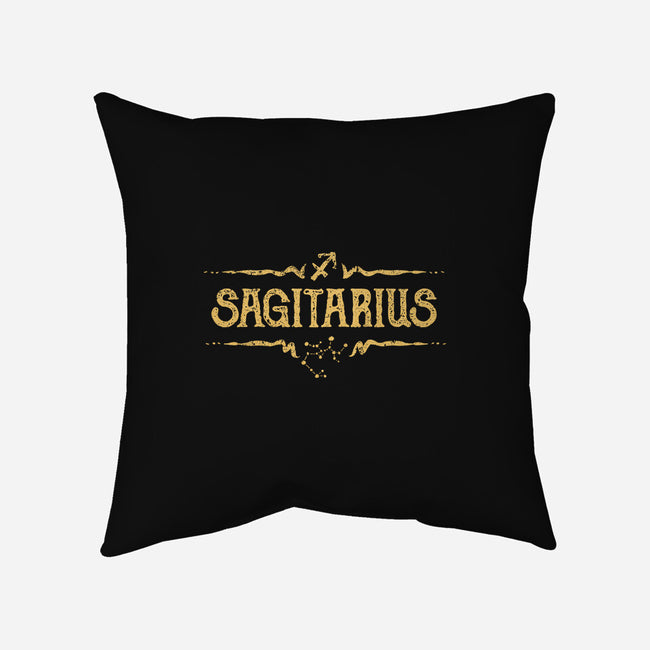 Vintage Sagitarius-None-Removable Cover w Insert-Throw Pillow-kg07