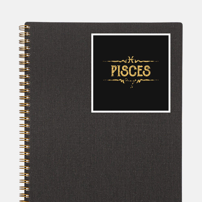Vintage Pisces-None-Glossy-Sticker-kg07
