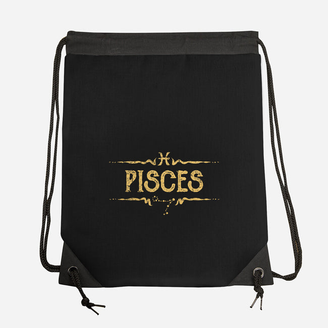 Vintage Pisces-None-Drawstring-Bag-kg07