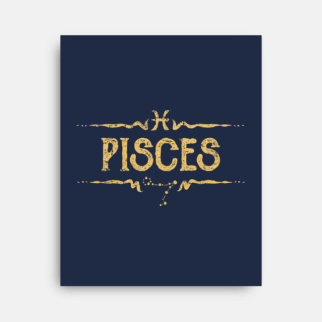 Vintage Pisces-None-Stretched-Canvas-kg07