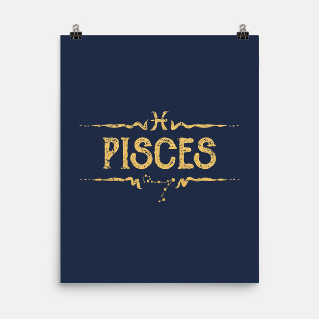 Vintage Pisces-None-Matte-Poster-kg07