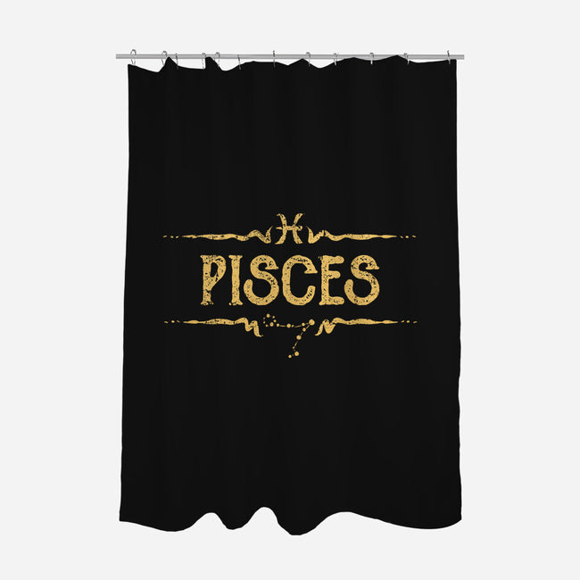 Vintage Pisces-None-Polyester-Shower Curtain-kg07
