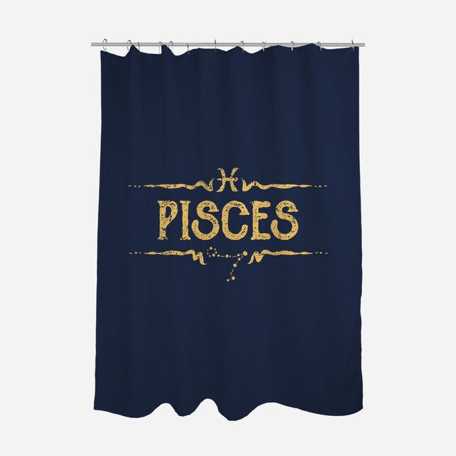 Vintage Pisces-None-Polyester-Shower Curtain-kg07
