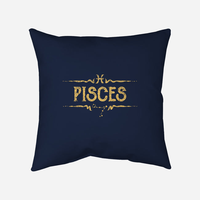 Vintage Pisces-None-Removable Cover w Insert-Throw Pillow-kg07