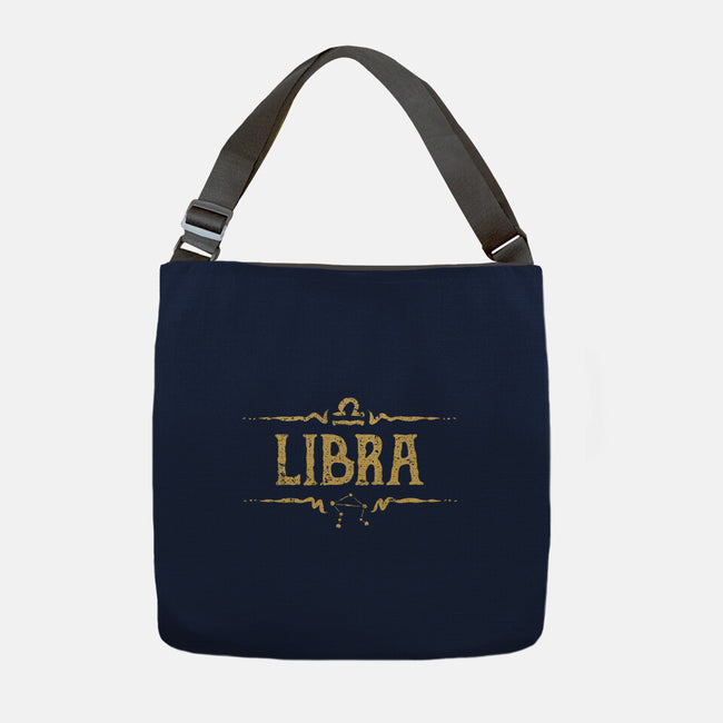 Vintage Libra-None-Adjustable Tote-Bag-kg07