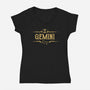 Vintage Gemini-Womens-V-Neck-Tee-kg07