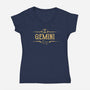 Vintage Gemini-Womens-V-Neck-Tee-kg07