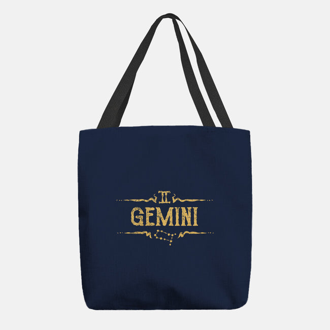 Vintage Gemini-None-Basic Tote-Bag-kg07