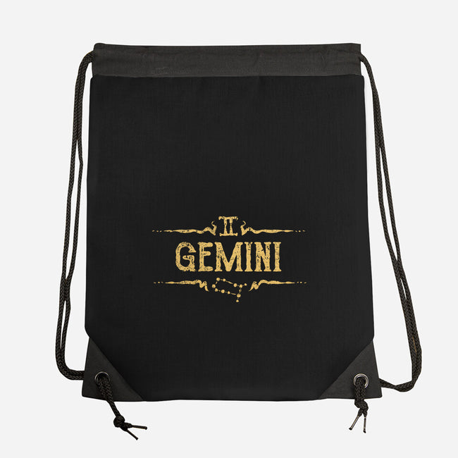 Vintage Gemini-None-Drawstring-Bag-kg07