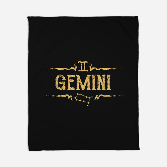 Vintage Gemini-None-Fleece-Blanket-kg07