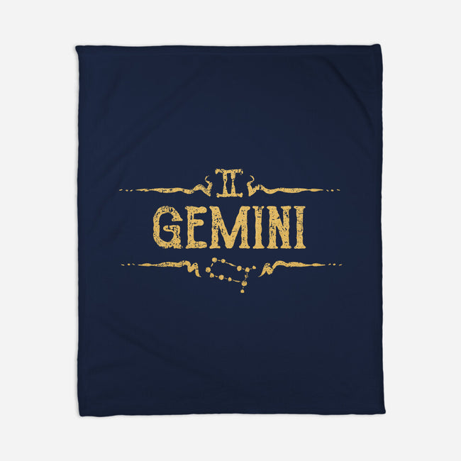 Vintage Gemini-None-Fleece-Blanket-kg07