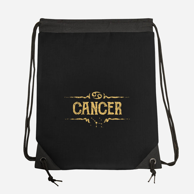 Vintage Cancer Sign-None-Drawstring-Bag-kg07