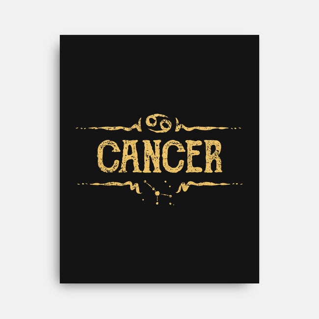 Vintage Cancer Sign-None-Stretched-Canvas-kg07