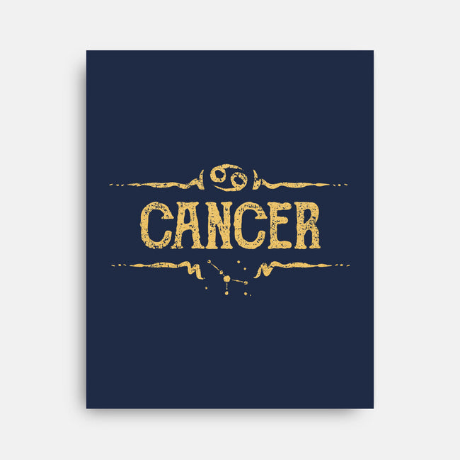 Vintage Cancer Sign-None-Stretched-Canvas-kg07