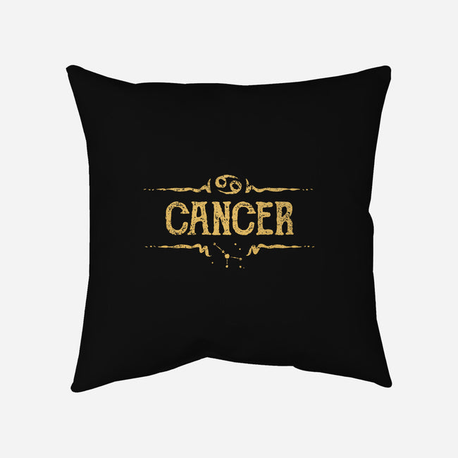 Vintage Cancer Sign-None-Removable Cover w Insert-Throw Pillow-kg07