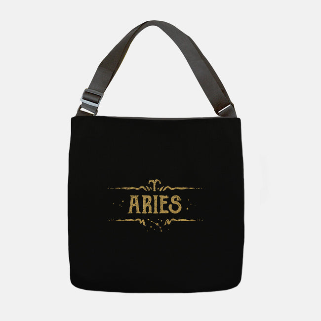 Vintage Aries-None-Adjustable Tote-Bag-kg07
